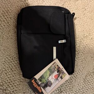 Baggallini Charcoal Bag with Metallic Details